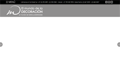 Desktop Screenshot of elmundodeladecoracion.com