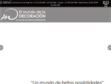 Tablet Screenshot of elmundodeladecoracion.com